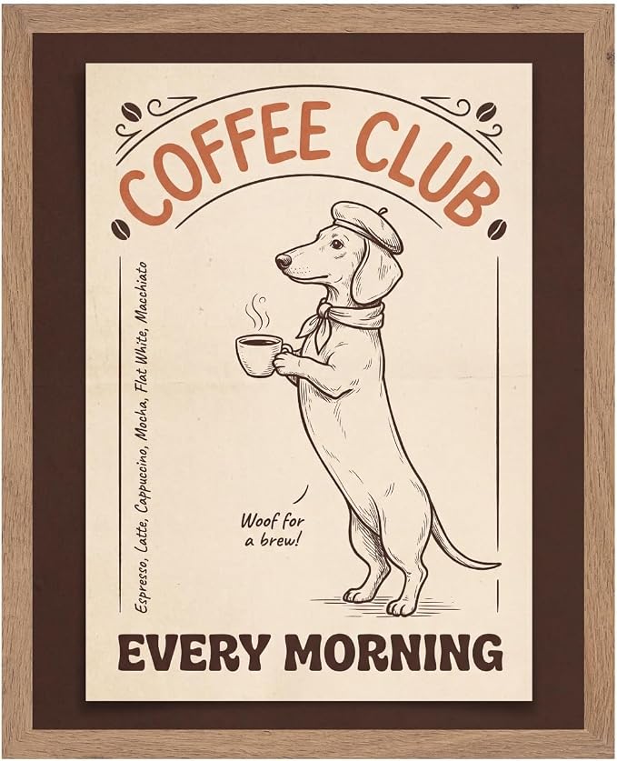 Lawrence Williams Designs Coffee Club Poster by LawrenceWilliamsDesigns