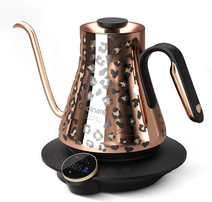 Cocinare Artisan Collection Gooseneck Electric Kettle, ±0.5℉ Precise by Cocinare