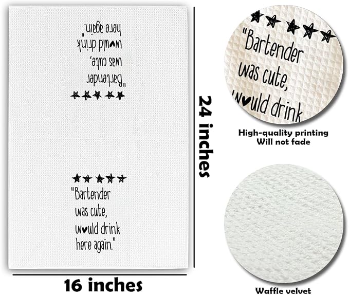 Black & White Kitchen Towels - Image 2