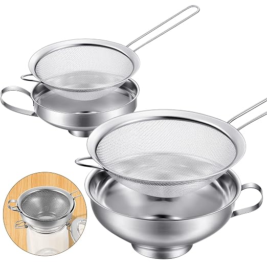 Boao 4 Pieces Stainless Steel Funnels by Boao