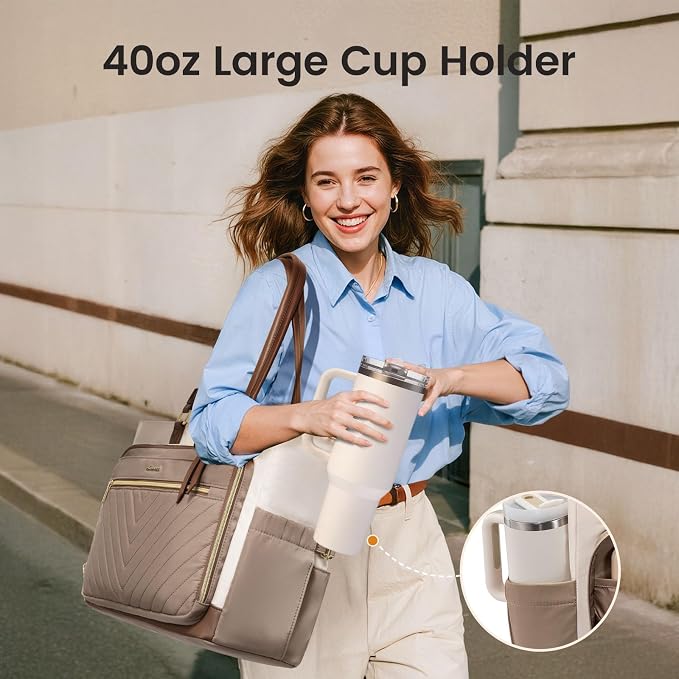 LOVEVOOK Laptop Tote Bag for Women, Work Bag Teacher Tote - Image 3