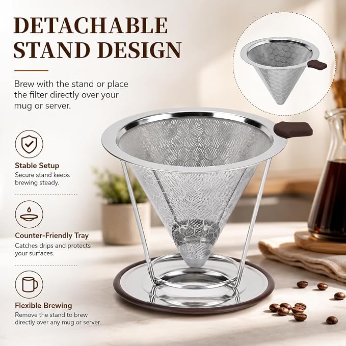 Pour Over Coffee Dripper, Pour-over Filters - Image 4