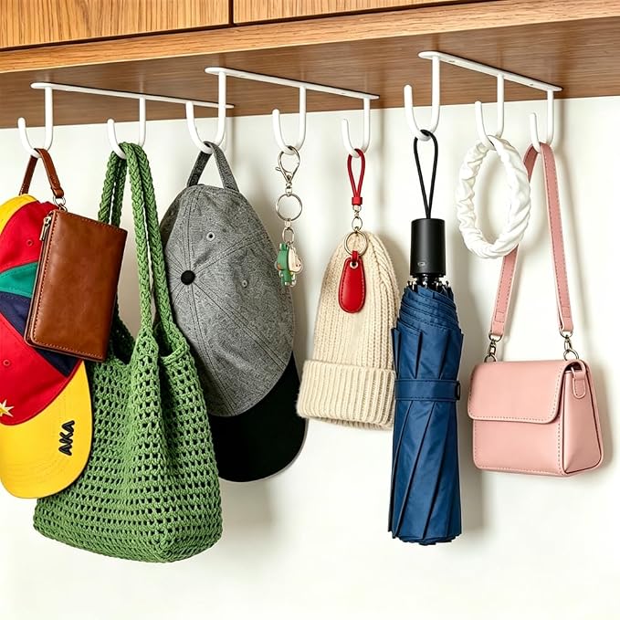 3pcs Mug Hooks, Under Cabinet Mug Holder, Coffee Cups Hook, Mug Hanger - Image 4