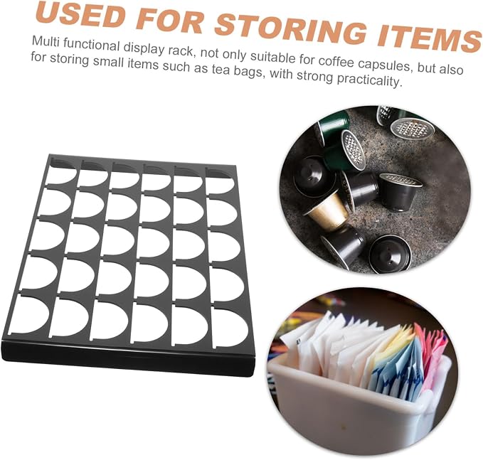 Lurrose Acrylic Coffee Capsule Holder Rack Organizer - Image 8