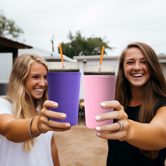 3 Pack Reusable Iced Coffee Sleeves - Image 6