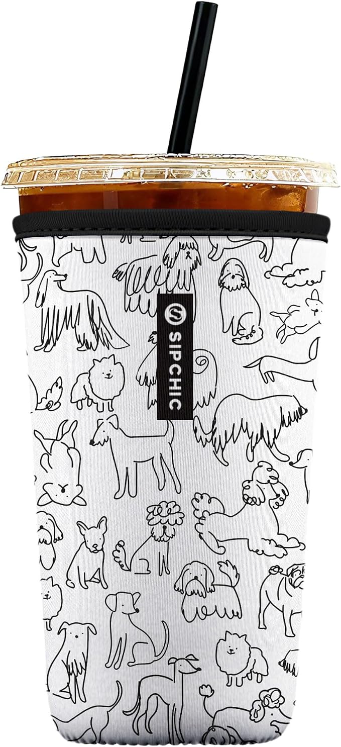 Iced Coffee Sleeve – Neoprene Reusable Cup Sleeves by Unknown