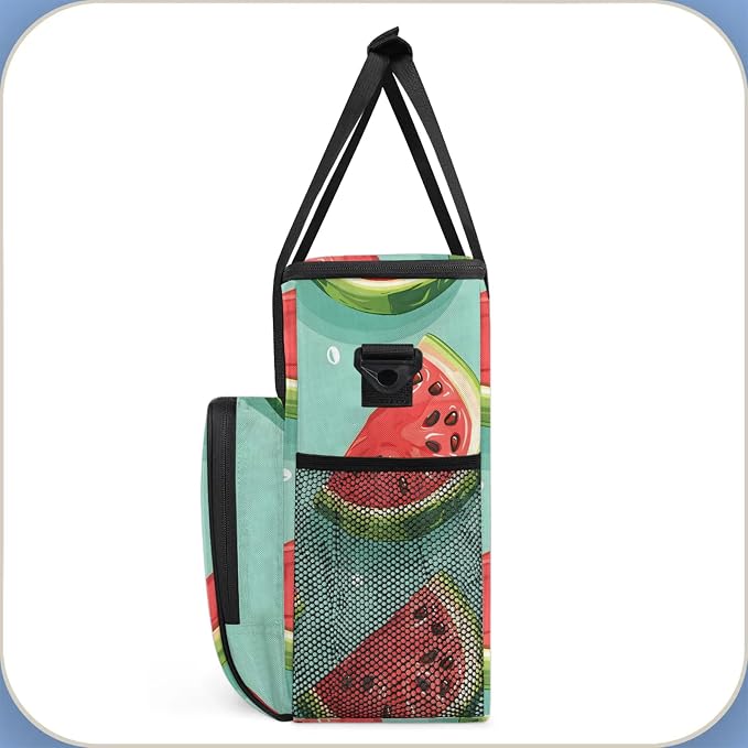 Fruit Watermelon Coffee Maker Carring Bag, Large Insulated Storage Organizer - Image 4