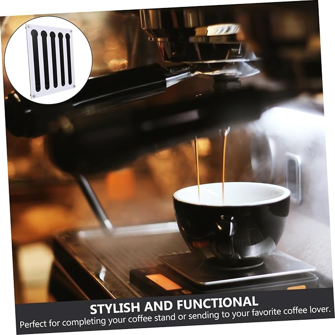 Zerodeko Black White Wall Mounted Capsule Storage Rack Coffee Bar Shelf Cup - Image 3