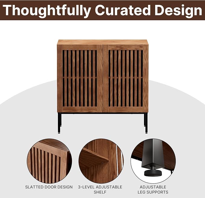 BVIUNTWO Set of 2 Accent Storage Cabinet - Image 7