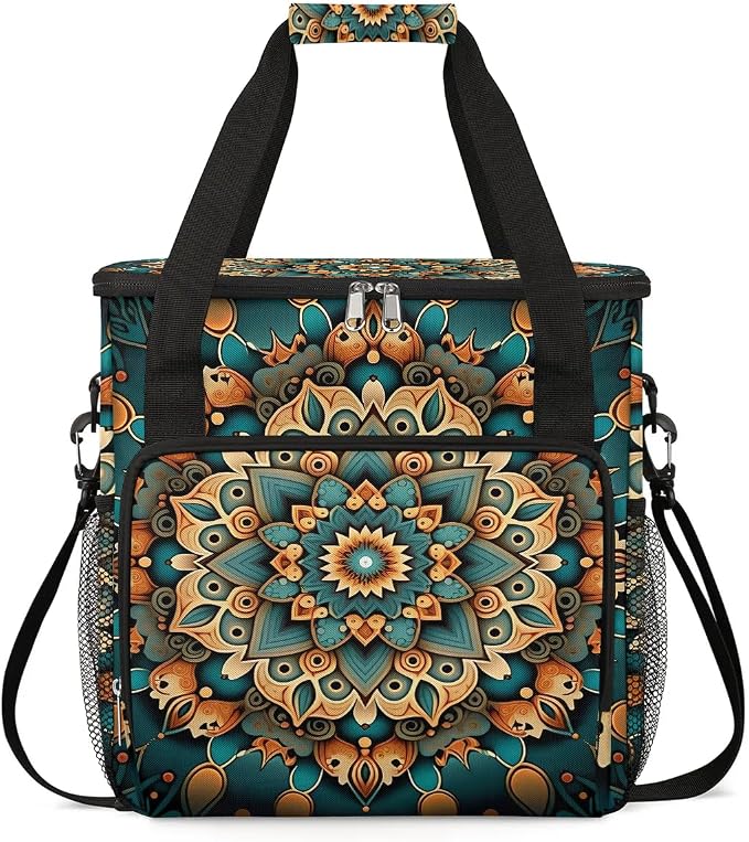 mandala flower beautiful Coffee Maker Carring Bag Travel Carrying Storage Tote by CFERSAN