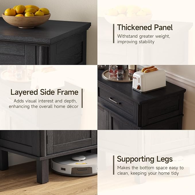48 Inch Sideboard Buffet Cabinet - Image 6