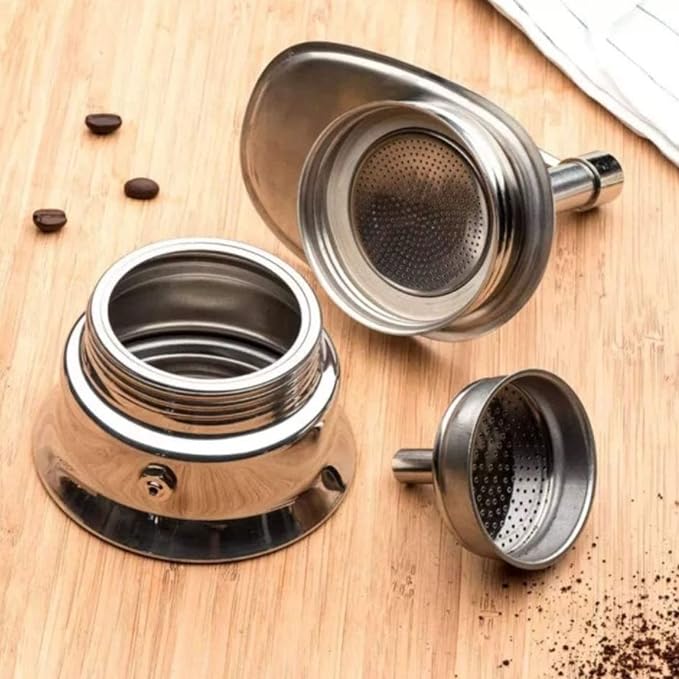 Zerodis Single Spout Mocha Pot, Stainless Steel Espresso Maker Coffee Pot - Image 4