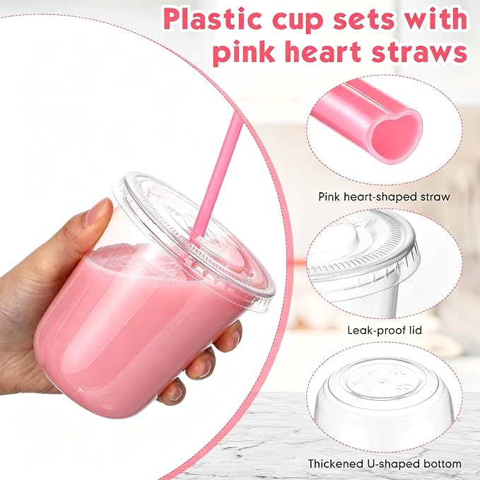 Ziliny 50 Sets Clear Plastic Cups - Image 5