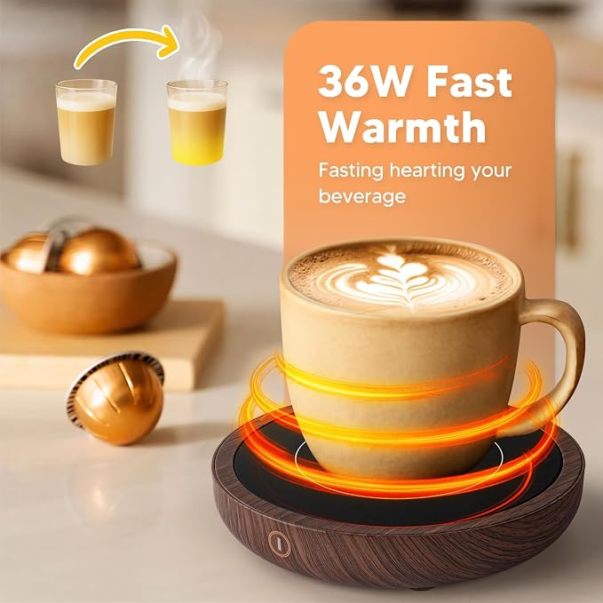 Coffee Mug Warmer, 36W Fastest Heating Temperature, KRGMNHR Coffee Cup Warmer - Image 4