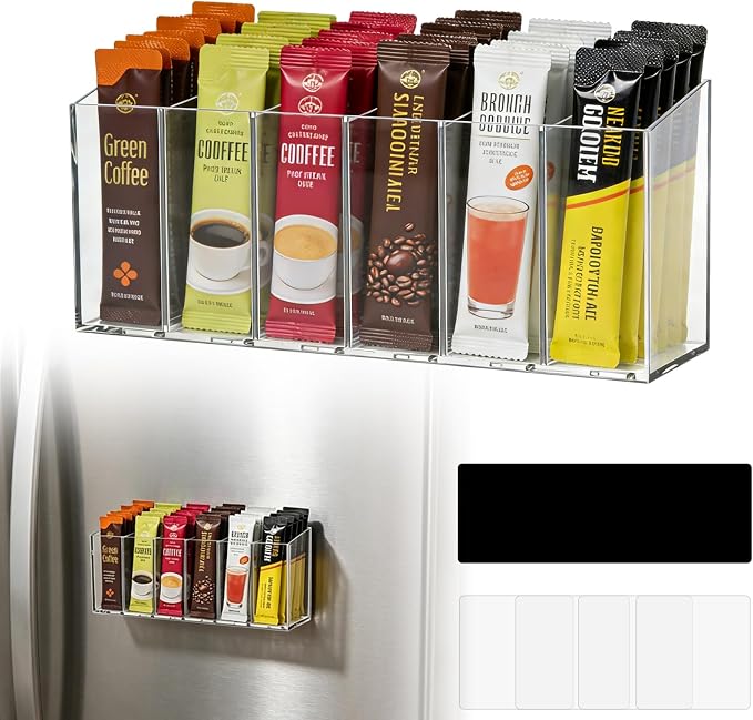 Water drink Packet Holder with Magnetic, Drink Packet Organizer, Water Flavor by FMOACEN