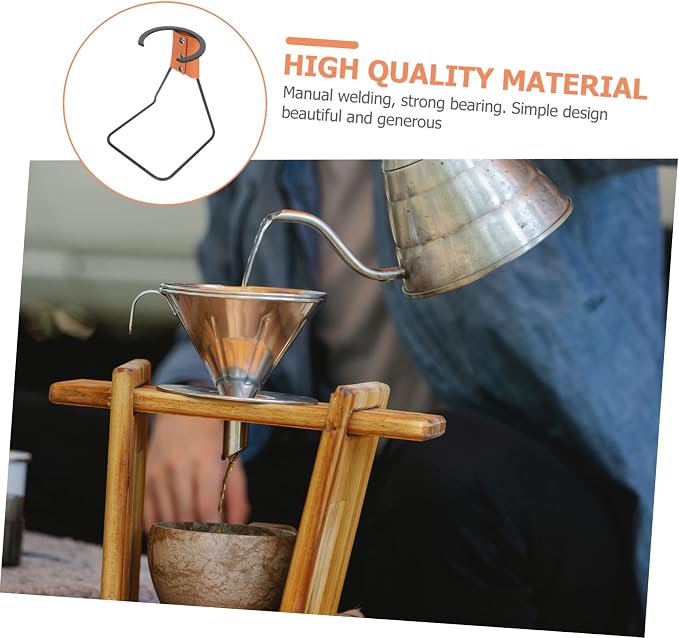1pc Coffee Dripper Stand Iron Base Lightweight Coffee Filter Holder - Image 3