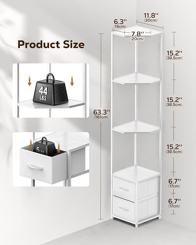 Housolution Corner Shelf Stand - Image 2