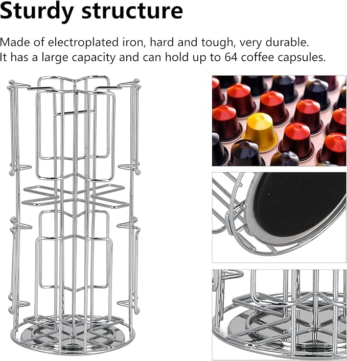 Rotatable Coffee Capsule Holder, Coffee Capsule Rack - Image 9