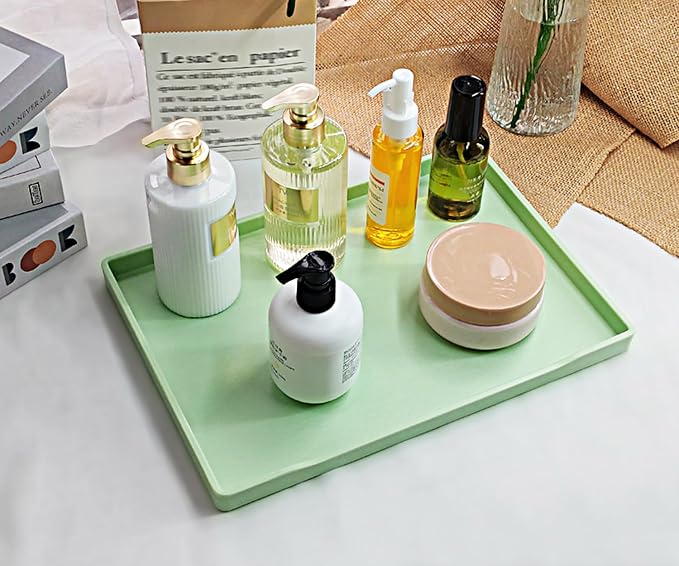 Green Serving Tray for Gathering Small Items | Serving Accessory, Perfume and - Image 3