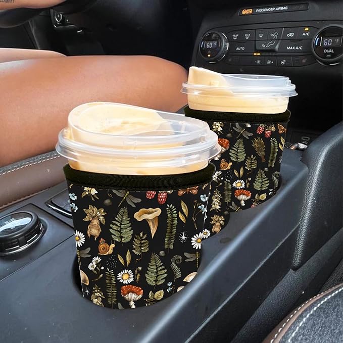 Reusable Insulated Neoprene Iced Coffee Cup Sleeve, Durable Drink Sleeve - Image 4