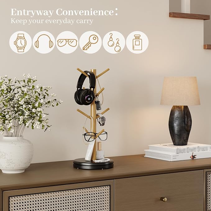 Mug Holder Tree, 360° Rotating Coffee Cup Rack - Image 8