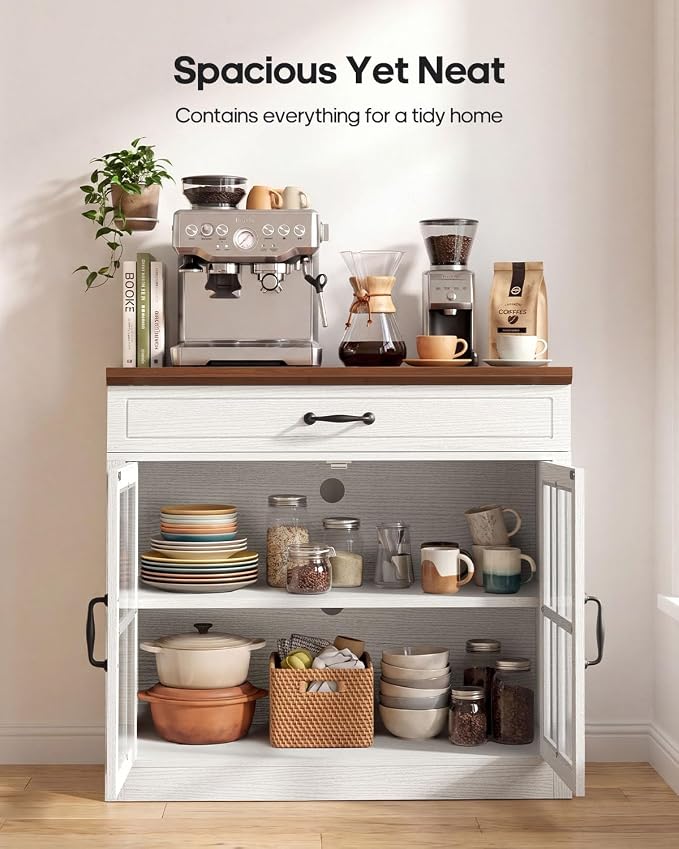 HAUOMS Modern Farmhouse Coffee Bar Cabinet - Image 5