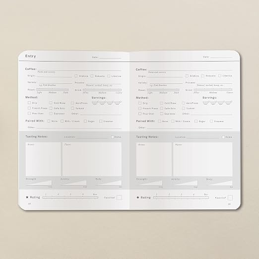 Goldleaf Barista Coffee Log Book - Image 6