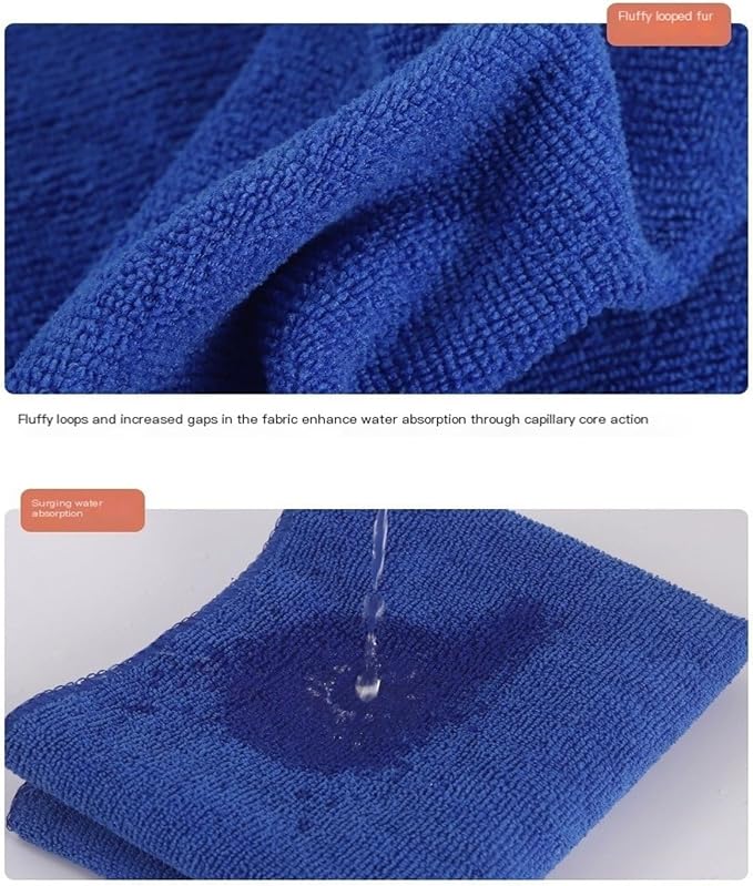 12PK Multi-Color Microfiber Cleaning Cloths, Thick & Soft - Image 8
