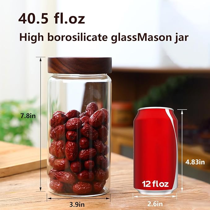 40.5 fl.oz -3 pack Glass Jars - Image 3
