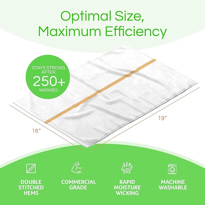Towels N More 24 Pack 16x19 Bar Mop High Absorbent Cotton Reusable Kitchen - Image 3