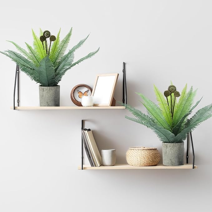 FAVOWREATH 2 Pack Small Fake Plants Potted Artificial Plants Indoor - Image 5