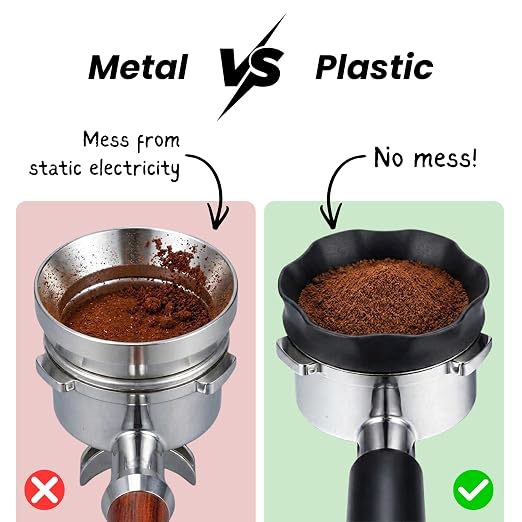 Espresso Dosing Funnel with Strong Magnetic Grip – Tight Fit, No-Mess Coffee - Image 3