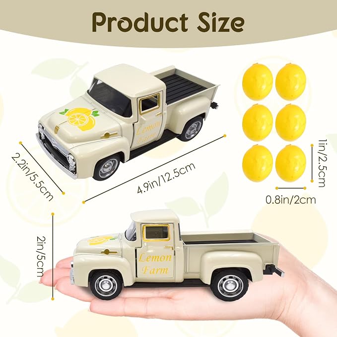 Lemon Truck Decor with Mini Fake Lemons Lemon Decorations - Image 3