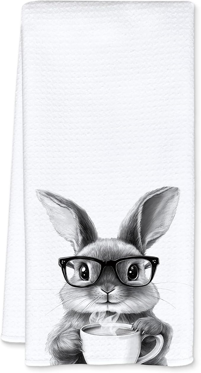 Funny Bunny Kitchen Dish Towels, Gifts by Unknown