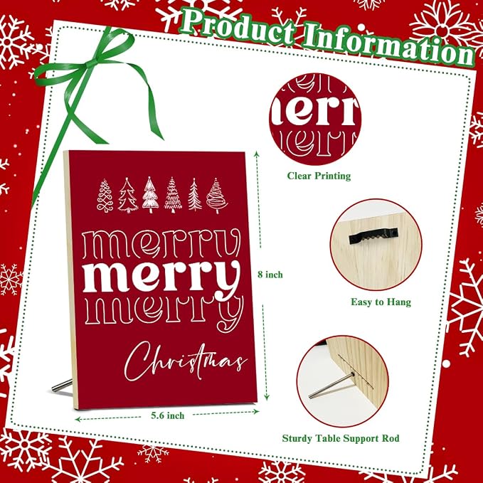 Merry Christmas Signs for Wall Decorations - Image 2