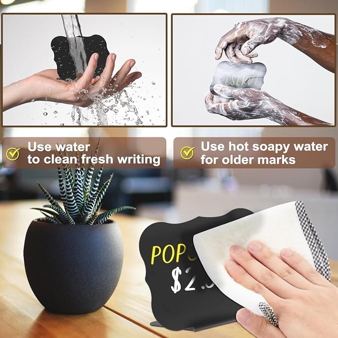 PigPotParty 18 Pcs Food Labels for Party Buffet w/Cleaning Spray - Image 8