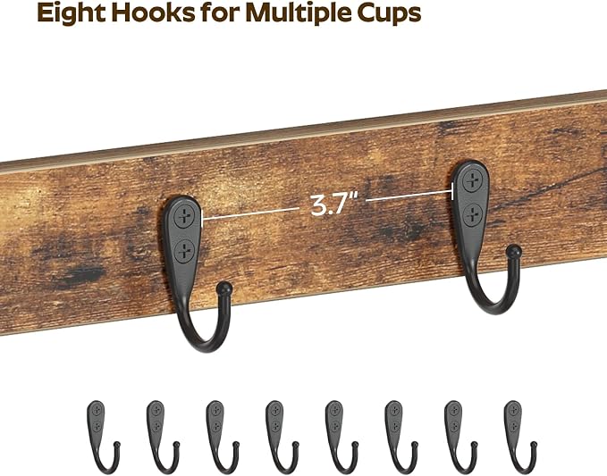 YATINEY Coffee Mug Holder for Counter, 2 Tier Mug Tree Rack, - Image 5