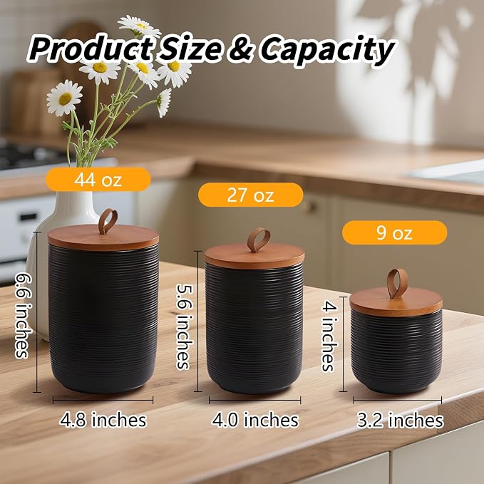 Food Storage Jar Strong Ceramic Storage Canisters - Image 2
