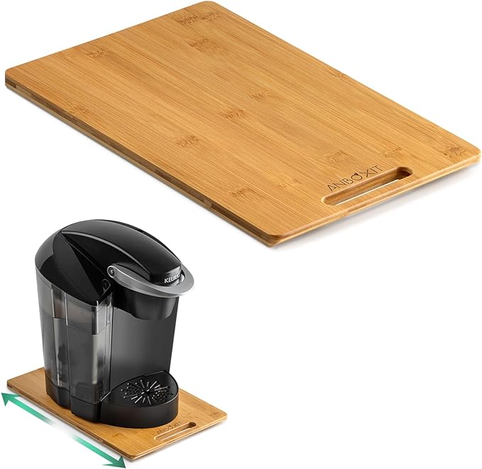 ANBOXIT Bamboo Appliance Slider, Sliding Tray by ANBOXIT