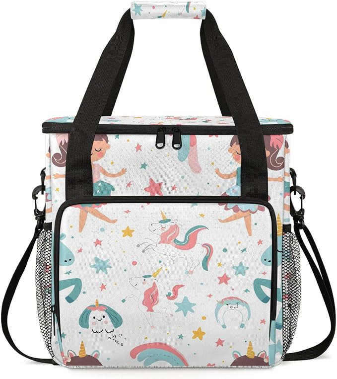 Cute Ballerina Unicorn Coffee Maker Carring Bag, Large Insulated Storage by Home