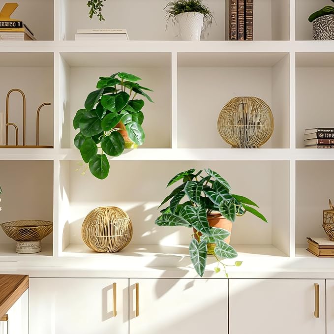 2 Pack Fake Pothos Plants Artificial Small Potted Plant Faux Plants Realistic - Image 7