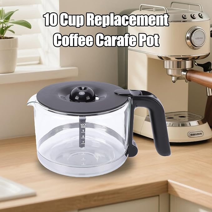 Replacement Coffee Carafe Pot, 10 Cup 1.5L Explosion Proof Borosilicate Glass - Image 2