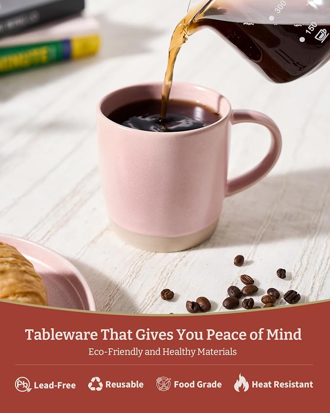 famiware Coffee Mugs Set of 6, Milkyway 13 oz Mug Set, Ceramic Cup Set - Image 4