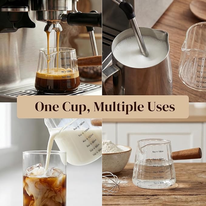 6oz Espresso Shot Measuring Cup, Heat Resistant Borosilicate Glass - Image 7