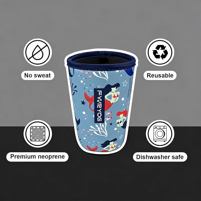 Reusable Insulated Neoprene Iced Coffee Sleeves - Image 3