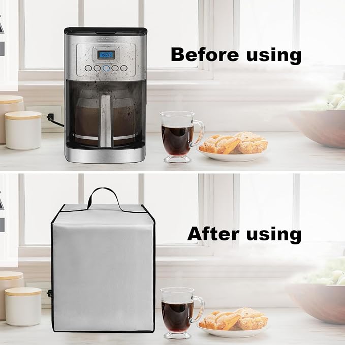 Coffee Maker Dust Cover Latte Maker Cover - Image 4