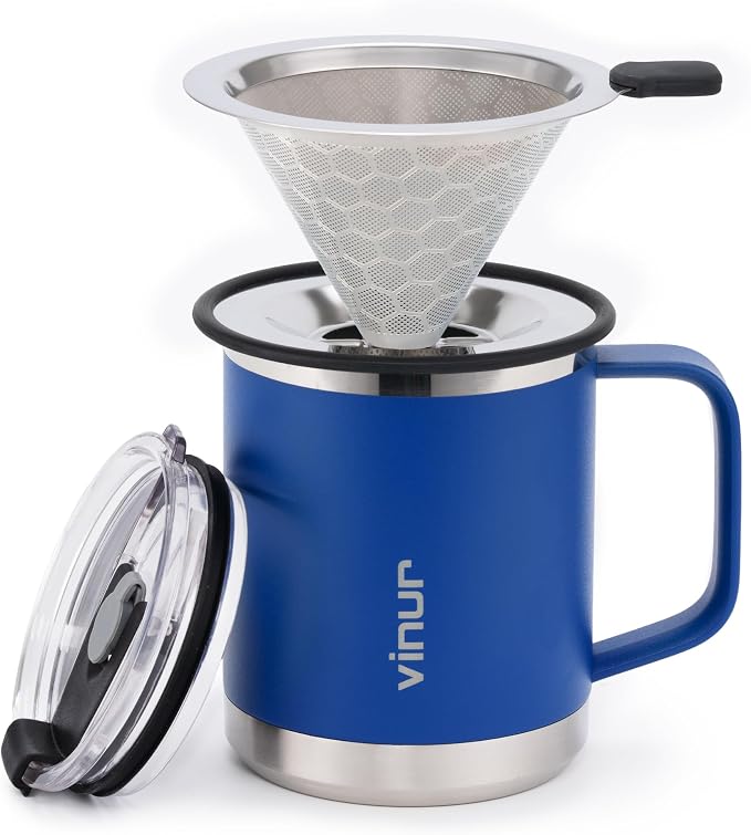 VINUR Pour Over Coffee Maker, 12 oz Insulated Coffee Maker by Vinur