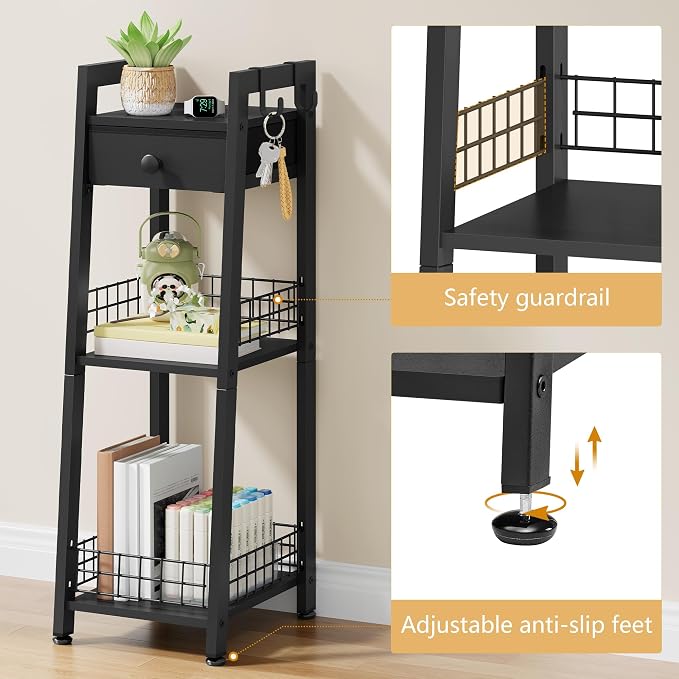 Gewudraw 3-Tier Narrow Ladder Shelf - Image 4