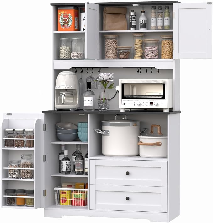 68"Tall Kitchen Pantry Storage Cabinet - Image 4