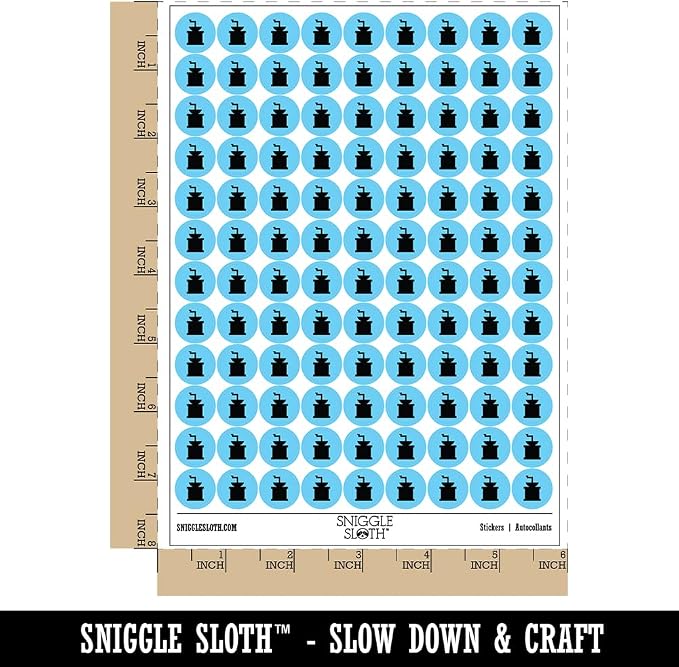 Coffee Grinder Solid 200+ Round Stickers - Image 2